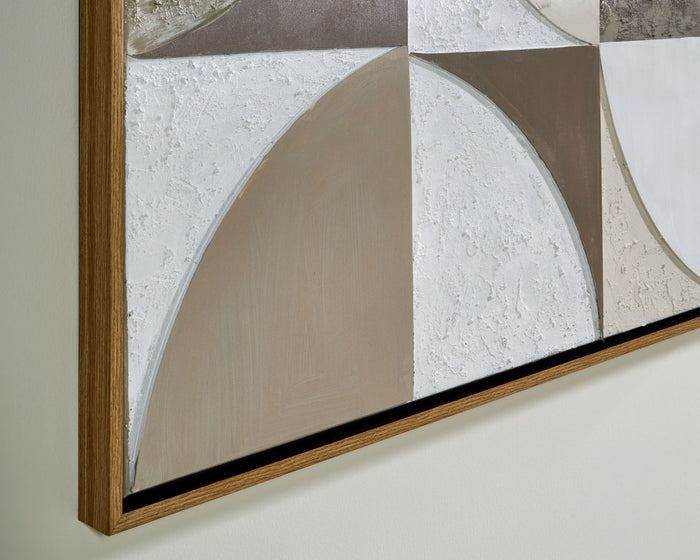 Harelman - Wall Art - Tan / Taupe / White - view 7