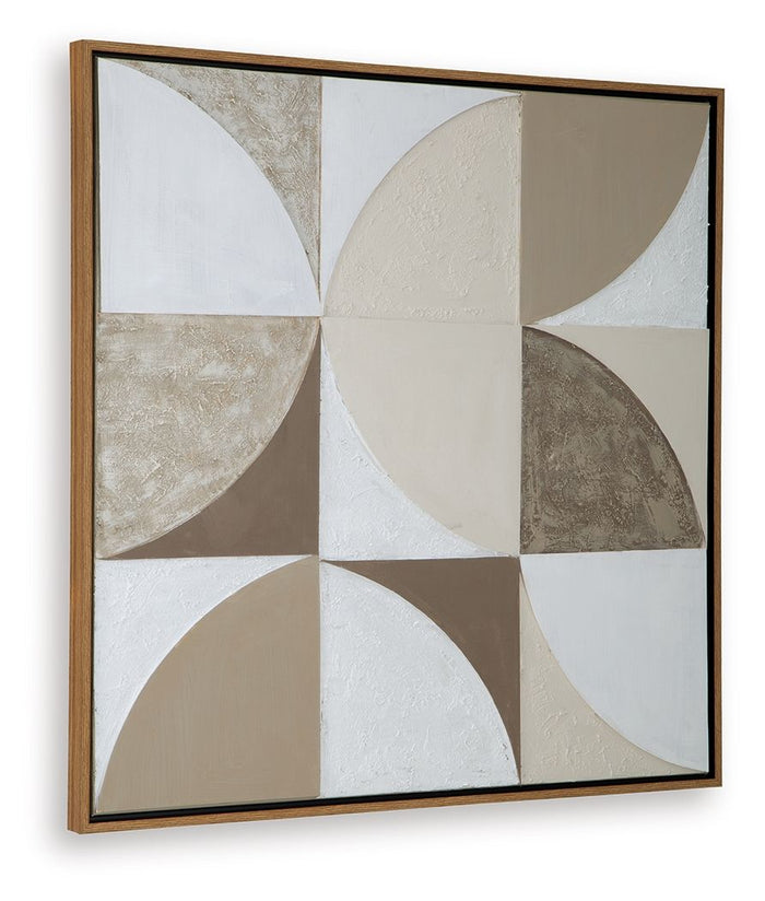 Harelman - Wall Art - Tan / Taupe / White - view 8