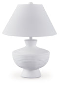 Harelwood - White - Poly Table Lamp by Signature Design by Ashley® | Bel Furniture