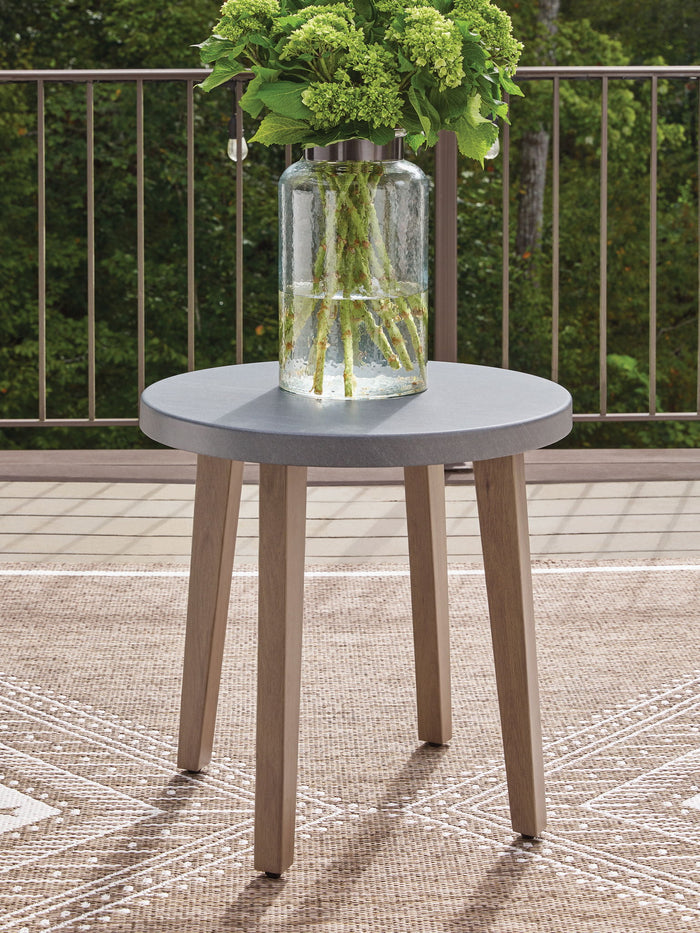 Harmony Headlands - Round End Table - Natural / Gray - view 2