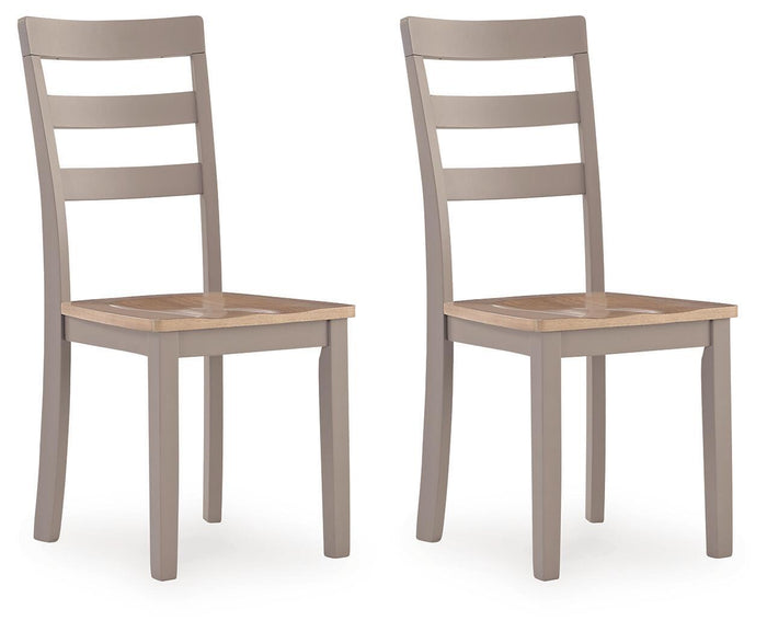 Harperfeld Dining Room Side Chair (Set of 2) Natural and Gray