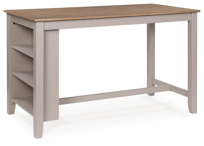 Harperfeld Rectangular Dining Room Counter Table Natural and Gray