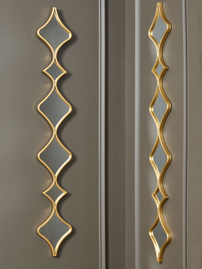 Harriswood - Gold Finish - Accent Mirror Set (Set of 2) by Signature Design by Ashley® | Bel Furniture