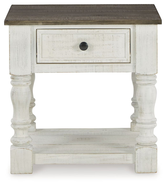 Havalance - Square End Table - White / Gray - view 4