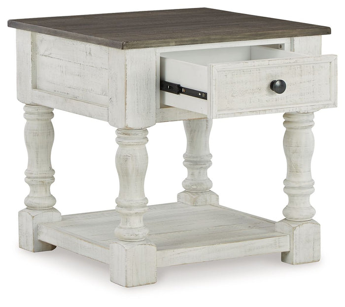 Havalance - Square End Table - White / Gray - view 5