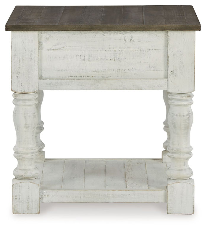 Havalance - Square End Table - White / Gray - view 7