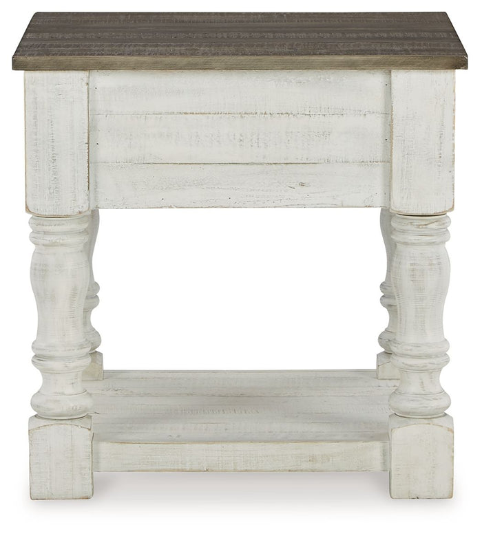 Havalance - Square End Table - White / Gray - view 8