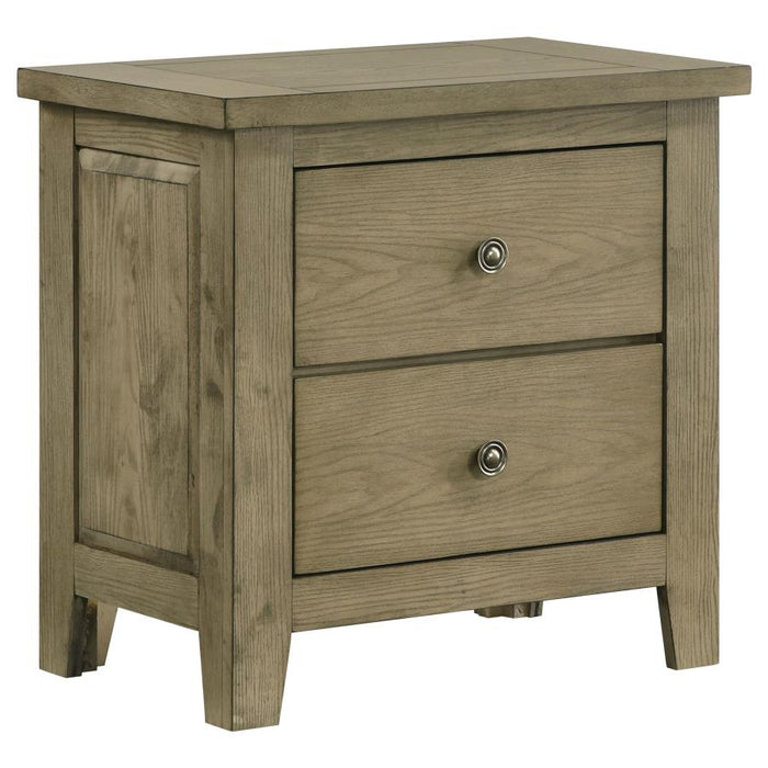 Hazlewood 2-Drawer Nightstand Bedside Table Vineyard Oak