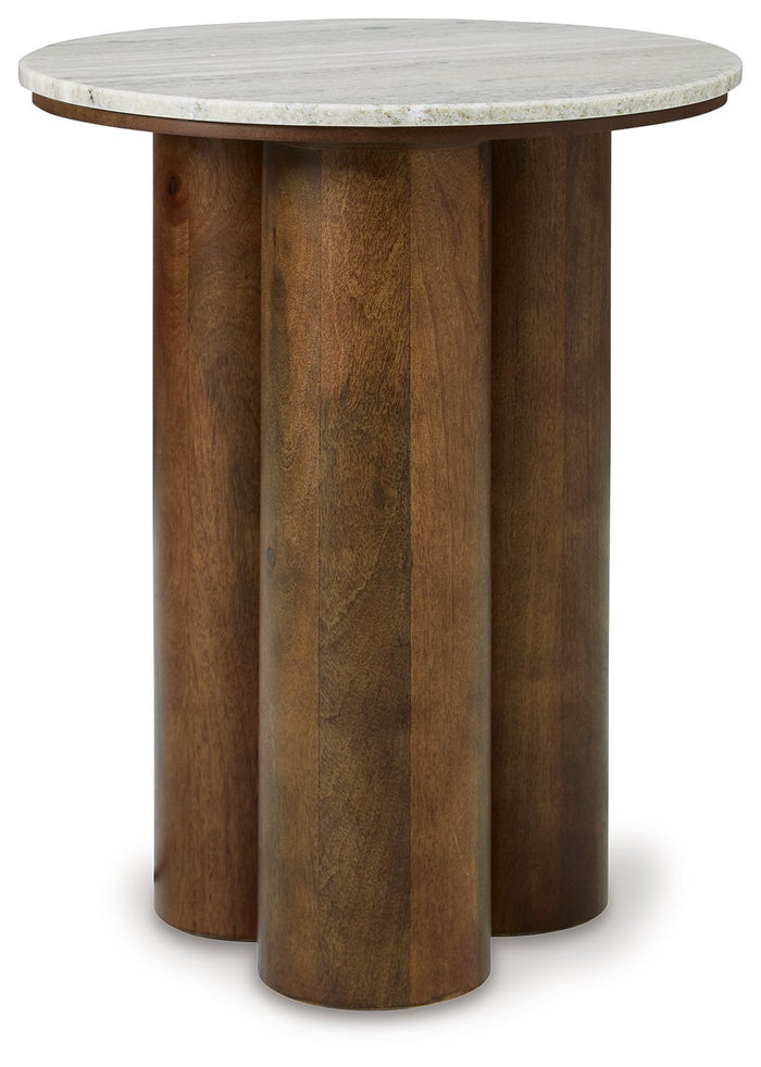 Henfield - Beige / Brown - Accent Table by Signature Design by Ashley® | Bel Furniture