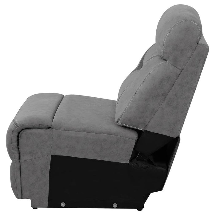 Higgins Upholstered Armless / Wedge Chair Grey