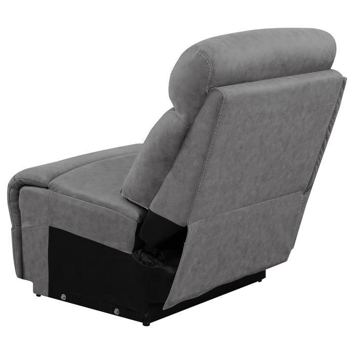 Higgins Upholstered Armless / Wedge Chair Grey