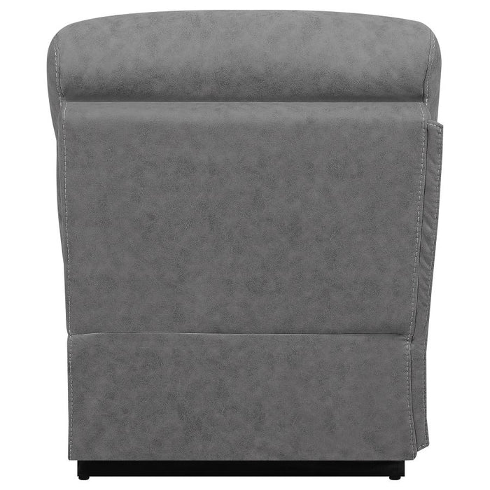 Higgins Upholstered Armless / Wedge Chair Grey
