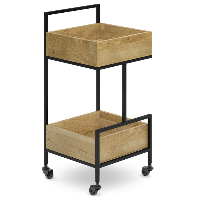 Hobbs - Bar Cart - Natural by Simpli-Home | Bel Furniture