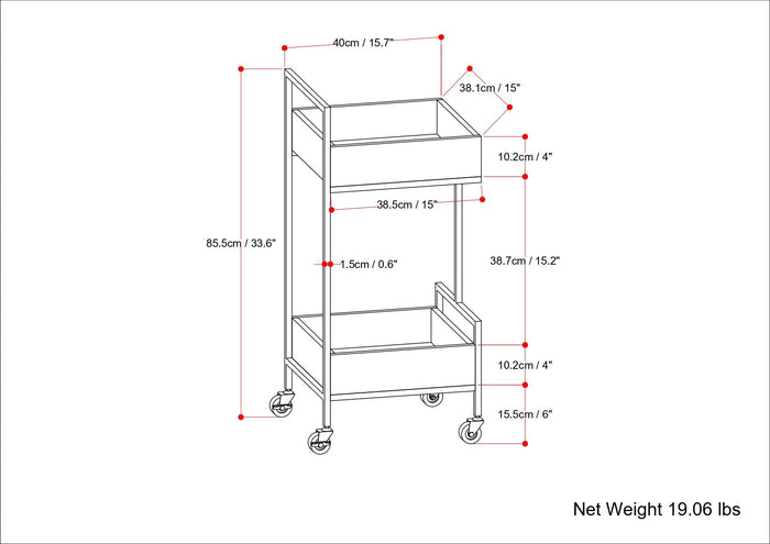 Hobbs - Bar Cart - Natural by Simpli-Home | Bel Furniture