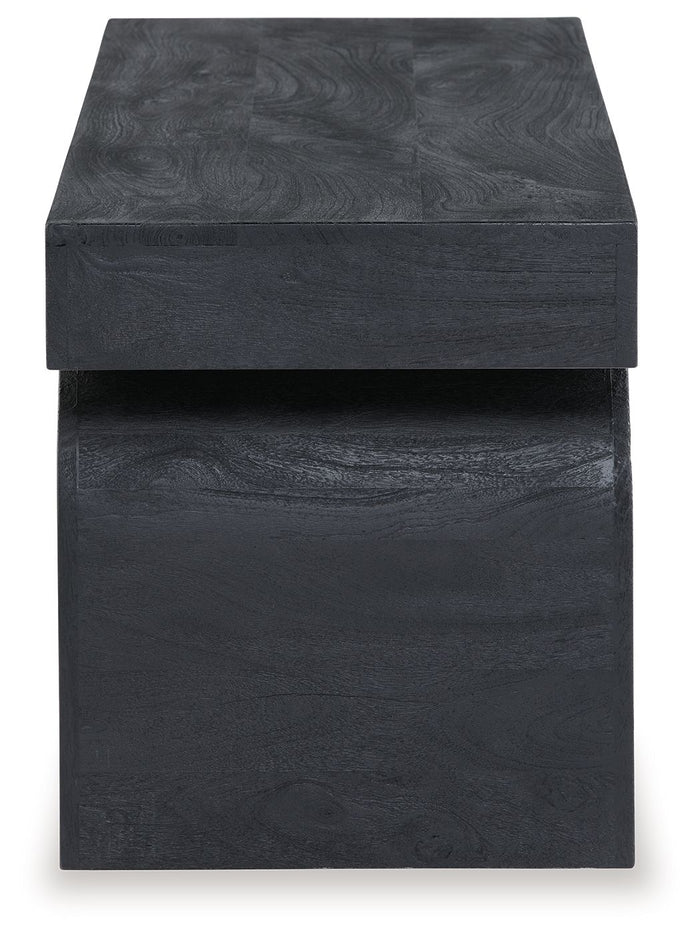 HoLGrove - Black - Accent Bench by Signature Design by Ashley® | Bel Furniture