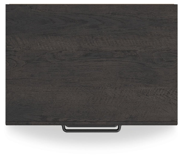 Hollivern - Dark Gray - Two Drawer Night Stand by Signature Design by Ashley® | Bel Furniture