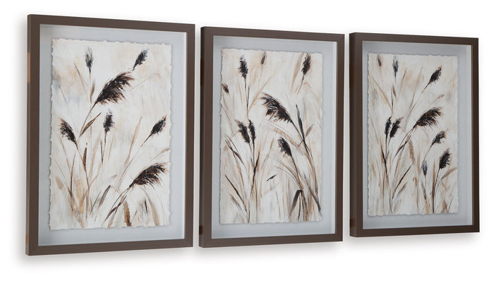 Honslow - Wall Art Set (Set of 3) - Brown / Black / White - view 2