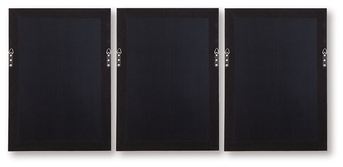 Honslow - Wall Art Set (Set of 3) - Brown / Black / White - view 6