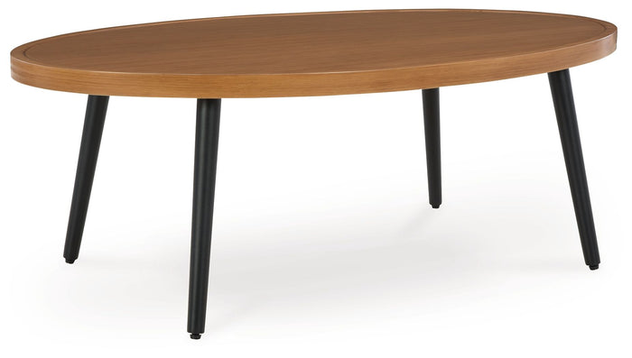 Horizon Hall - Two-tone Brown - Cocktail Table by Signature Design by Ashley® | Bel Furniture