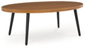 Horizon Hall - Two-tone Brown - Cocktail Table by Signature Design by Ashley® | Bel Furniture