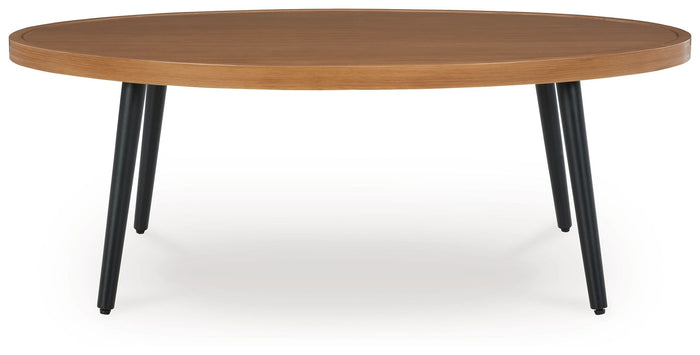 Horizon Hall - Two-tone Brown - Cocktail Table by Signature Design by Ashley® | Bel Furniture