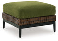 Horizon Hall - Brown / Green - Ottoman With Cushion by Signature Design by Ashley® | Bel Furniture