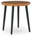 Horizon Hall - Two-tone Brown - Round End Table by Signature Design by Ashley® | Bel Furniture
