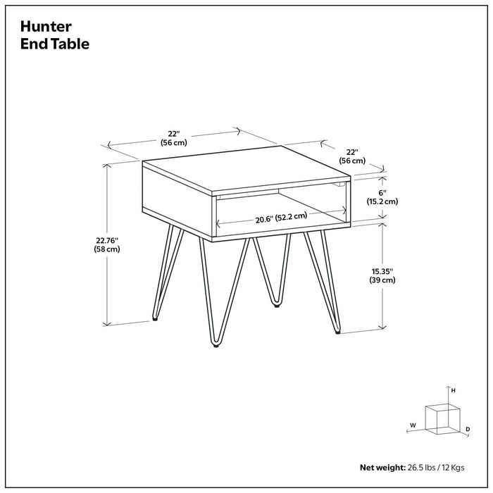 Hunter - End Table - Wood - view 3