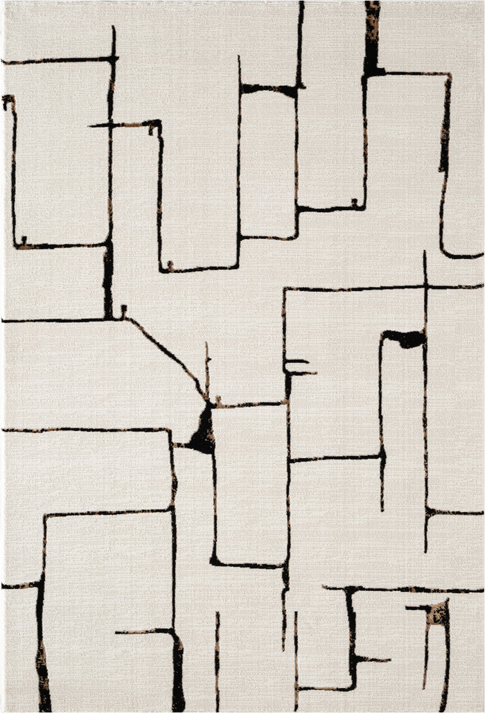 .Hunter Ivory Power-Loomed Area Rug 6' 6" x 9' 0"