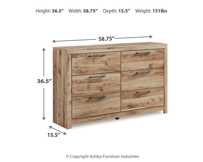 Hyanna - Six Drawer Dresser - Tan Brown - view 3