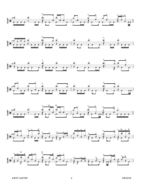 Printed Drum Book, Digital Drum Book