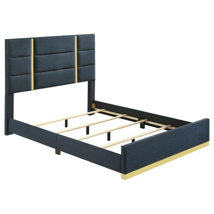 Ines - Fabric Upholstered Panel Bed