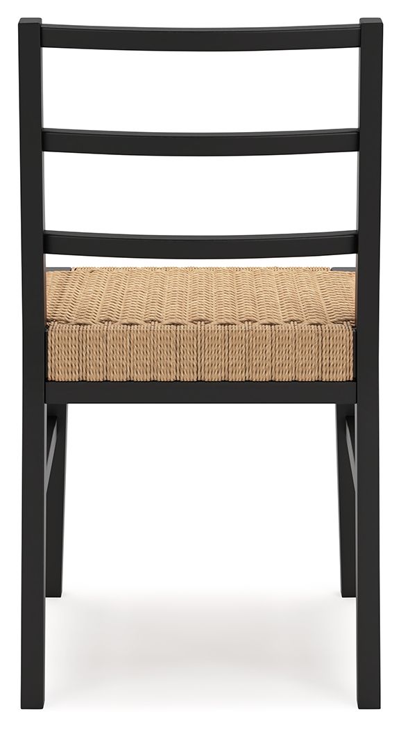 Isanti - Dining Room Side Chair (Set of 2) - Light Brown / Black - view 3