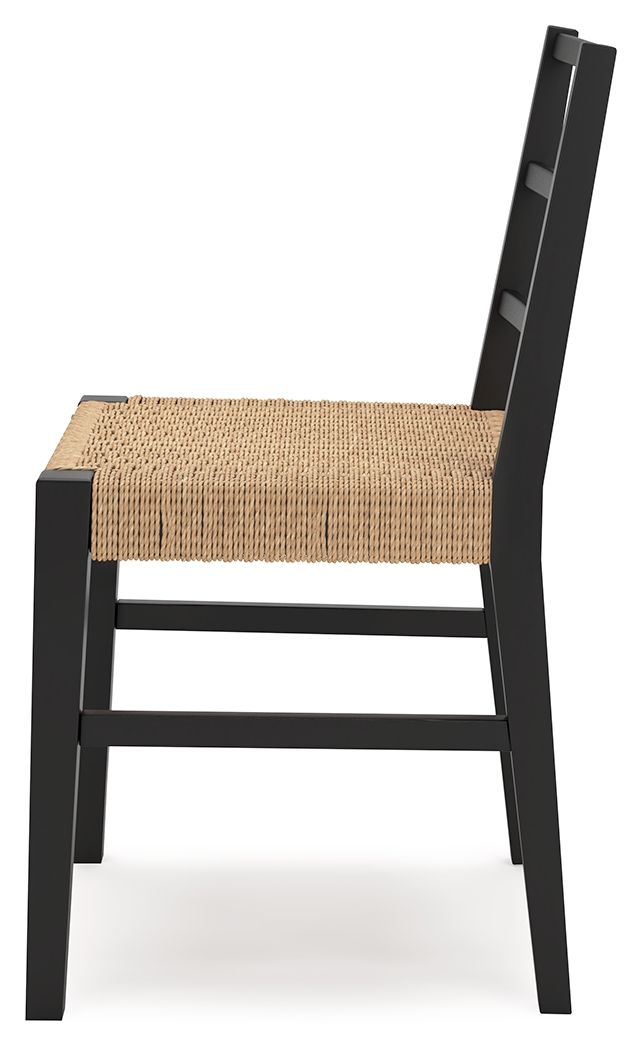 Isanti - Dining Room Side Chair (Set of 2) - Light Brown / Black - view 6