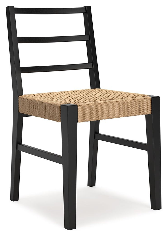 Isanti - Dining Room Side Chair (Set of 2) - Light Brown / Black - view 7