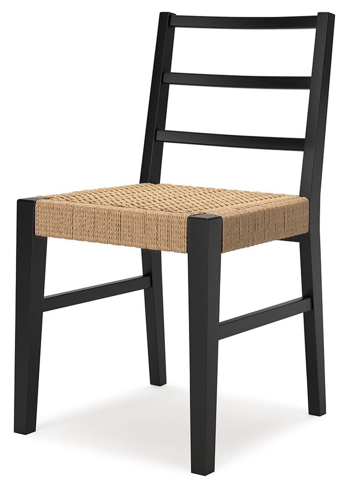 Isanti - Dining Room Side Chair (Set of 2) - Light Brown / Black - view 8