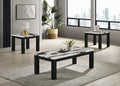 Ivy 3-Pk Cocktail Set Faux Marble Brown