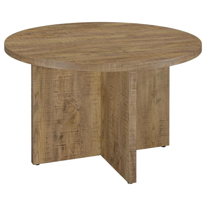 Jamestown Round Composite Wood Dining Table Mango