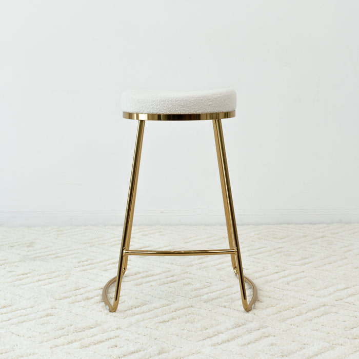 Jane - 26" Mid-Century Modern Luxury Upholstered Stool - view 6