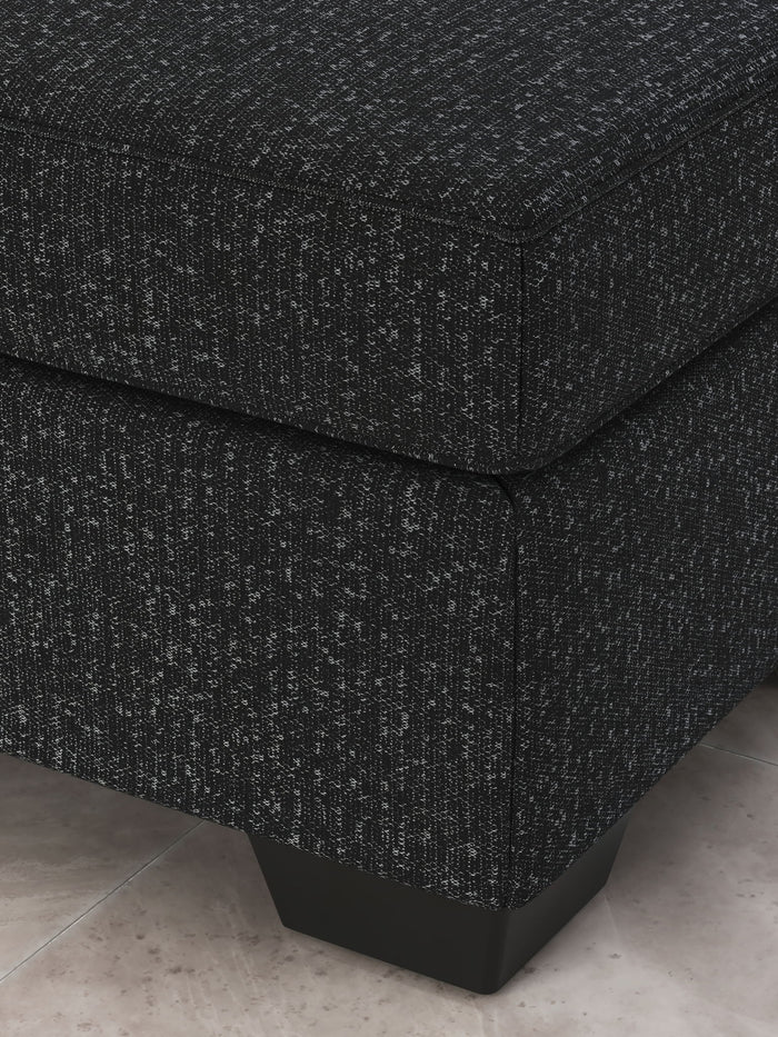 Jasmine Peaks - Ottoman - Coal - view 7