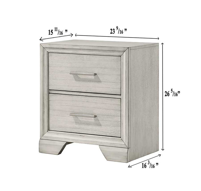 Jaymes Night Stand White Mist