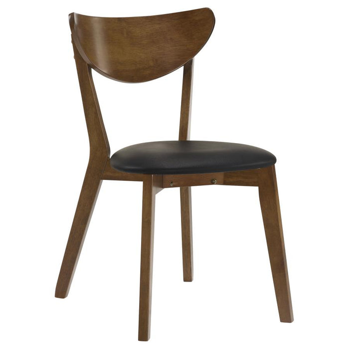 Jedda - Wood Dining Side Chair (Set of 2) - Dark Walnut And Black