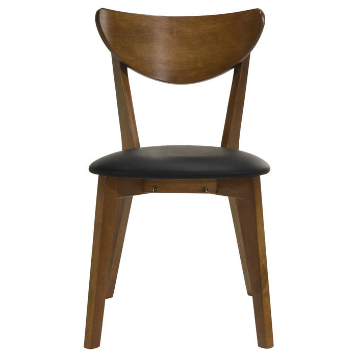 Jedda - Wood Dining Side Chair (Set of 2) - Dark Walnut And Black