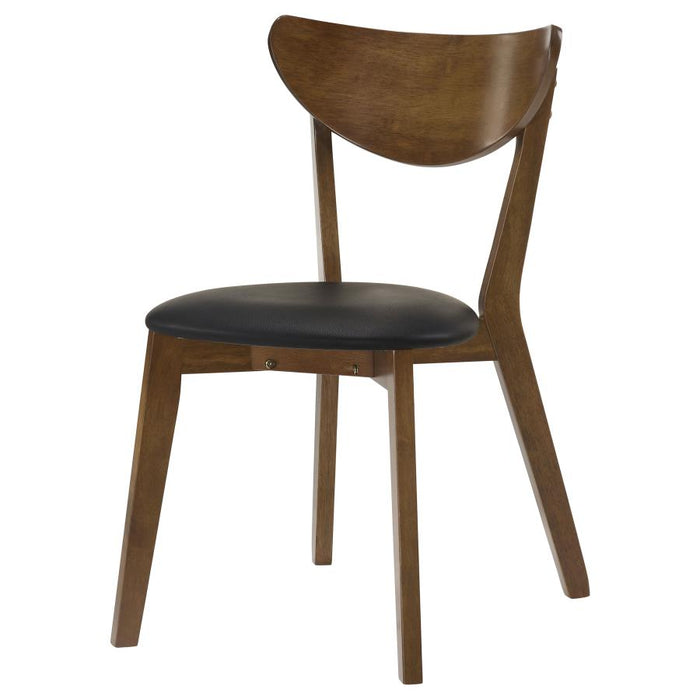 Jedda - Wood Dining Side Chair (Set of 2) - Dark Walnut And Black