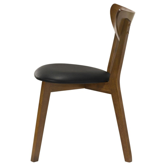 Jedda - Wood Dining Side Chair (Set of 2) - Dark Walnut And Black