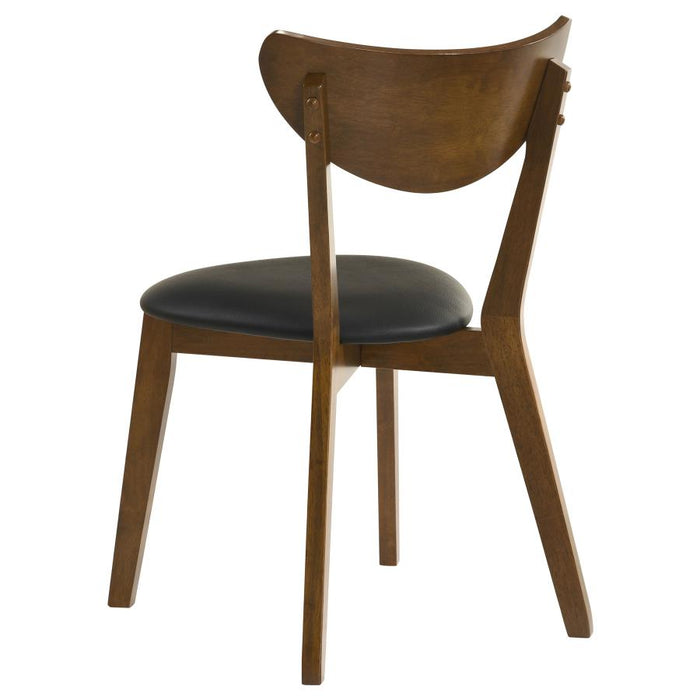 Jedda - Wood Dining Side Chair (Set of 2) - Dark Walnut And Black