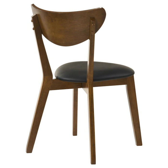 Jedda - Wood Dining Side Chair (Set of 2) - Dark Walnut And Black