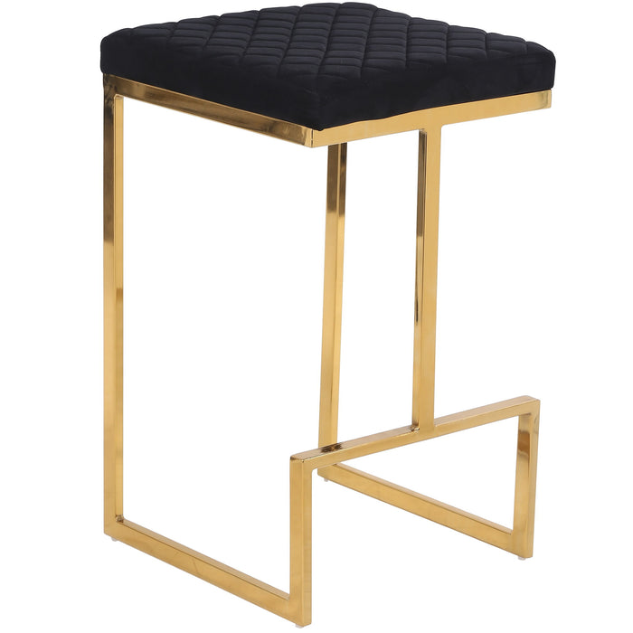 Joel - Mid Century Modern Luxury Upholstered Stool - view 8