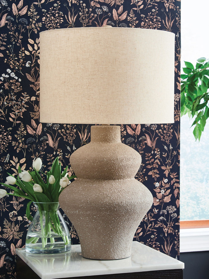 Jossleigh - Metal Table Lamp - Beige - view 2