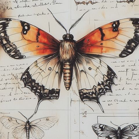 Jossletts - Wall Art Set (Set of 3) - Orange / Black / Ivory - view 5